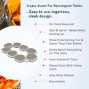 Full Set - Greige - The First Patented Lazy Susan Turntable Expandable for Rectangular & Oblong Tables - Kitchen & Dining Tables - Great Gift! Parties & Gatherings. by CozyNest Decor