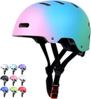 Skateboard Bike Helmet for Adults Women Men Youth Kids (2-3-5-8-14+ Years Boys Girls) - Lightweight Multi-Sport Adjustable Helmets for Bicycle Skateboard Scooter Skate Cycling by TinyTreasures Baby Boutique