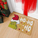 Gertmenian Disney Mickey Mouse Doormat Rug Retro Front Door Coir Mat Welcome Home Indoor Outdoor Entryway Carpet, 2-Pack 20x34, The Grinch Ho Ho Ho/Santa by CozyNest Decor