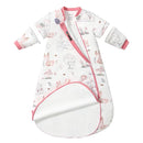 Baby Sleep Sack 6-12 Months, Cotton Detachable Long Sleeve Sleep Sack, 2.5 Tog Toddler Sleeping Sack with Temperature Strips, 2-Way Zipper Wearable Blankets for Newborns, Bunny by TinyTreasures Baby Boutique