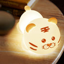 QANYI Christmas Gift Tiger Lamp, Silicone Color Changing Tiger Desk Nightlight, Rechargeable Nursery Table Lamp with Timer and Remote Control, Gift for Toddler Baby Girls Boys Children Bedroom by TinyTreasures Baby Boutique