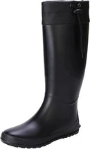 Asgard Packable Tall Rain Boots for Women Waterproof Rubber Garden Boots Ultra Lightweight Flat Mud Boots- NOT FOR WIDE CALF by GreenHaven Gardens