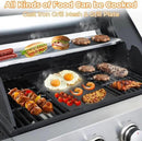 3-Burner Propane Gas Grill, 25,650 BTU Outdoor BBQ Grill with Stainless Steel Warming Rack, Enameled Cooking Grids, Built-in Thermometer & Foldable Side Tables - Portable Design with 6" Wheels by GreenHaven Gardens