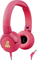 POGS Kids Wired Headphones | The Elephant 2 | Adjustable, Durable Headphones for Kids 3+ | Limited to 85 dB, Microphone | On-Ear | Music-Sharing Function Safe 3.5mm Audio Cable (3.2ft) (rPink) by TinyTreasures Baby Boutique