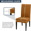 JQinHome 6 Pcs Dining Chair Slipcover,High Stretch Removable Washable Chair Seat Protector Cover for Home Party Hotel Wedding Ceremony (Camel) by CozyNest Decor