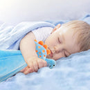 Pro Goleem Dinosaur Security Blanket Soft Loveys for Babies for Boys and Girls Newborn Lovie Infant Blankie Snuggle Toy Stuffed Animal Baby Gifts Blue 14 Inch by TinyTreasures Baby Boutique
