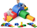 Lischwert Foam Climbing Blocks, Soft Climbing Toys for Toddlers, 5 Pieces Crawl and Climb Foam Playset with Foldable Block and Tunnel, Indoor Climber Activity Play Set for Kids Age 1+(Colorful) by TinyTreasures Baby Boutique