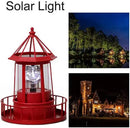 LED Solar Powered Lighthouse, 360 Degree Rotating Lamp Courtyard Decoration Waterproof Garden Smoke Towers Statue Lights for Outdoor Patio Garden Pathway by GreenHaven Gardens
