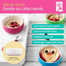 Elk and Friends Kids Porcelain Bowls| Kids/Toddler/Baby Feeding | Microwave & Dishwasher Safe | Non slip | Cereal/Soup/Snack Dishes & Dinnerware | 2 Pack by TinyTreasures Baby Boutique