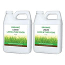 Organic Liquid Lawn & Turf Food - Quickly Rejuvenates Lawn Health and Restores Rich Green Colors to Depleted Grass | Infused with Soil Enriching Microbes (32oz - 2 Pack, Treats Up to 10,000 Sq. Feet) by GreenHaven Gardens
