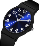 Kids Analog Watch Boys Girls, 30M Waterproof, Sports Watch for Boys, Easy to Read Children's Thin Dial Wrist Watches with Soft Band, for Ages 5-15 Kids Great Birthday Gifts Christmas Day by TinyTreasures Baby Boutique