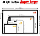 Zocelight A1(35.4''x 23.6'') Large Rechargeable Light Pad for Diamond Painting,6 Levels & Stepless Dimming Light Box for Tracing,3-Color Modes Light Board,Built-in 6000mAh Battery Light Table for Art by TinyTreasures Baby Boutique