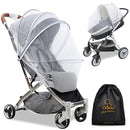 Orzbow Universal Mosquito Net for Stroller, Baby Bug Net with Two-Way Zippers & Storage Bag, Breathable & Foldable Mosquito Nets for Strollers, Car Seat, Bassinet, Cradle, Portable Mini Crib, Grey by TinyTreasures Baby Boutique