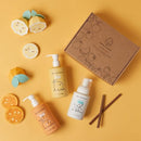 Dabble & Dollop Citrus Kiss Bundle, Natural Bubble Bath, Body Wash & Shampoo for Kids, USA-made, Paraben & Sulfate Free, Vegan, Gluten-Free, Tear-Free, Tangerine, Vanilla, Lemon (Set of 3) by TinyTreasures Baby Boutique