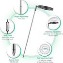 LORDEM Grow Light, Full Spectrum LED Plant Light for Indoor Plants, Height Adjustable Growing Lamp with Auto On/Off Timer, 4 Dimmable Brightness, Ideal for Small Plants, 3 Packs of Black by GreenHaven Gardens