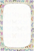 Retro Butterflies Colorful Crib Sheets for Boys and Girls, Fitted Baby Crib Sheets Soft and Breathable Mini Crib Sheets 52 X 28 Inches by TinyTreasures Baby Boutique