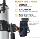 Celestron StarSense Explorer 114AZ App-Enabled Telescope – 114mm Tabletop Dobsonian with Smartphone Dock & StarSense App – iPhone & Android Compatible – Easy-to-Use for Beginners by TinyTreasures Baby Boutique