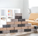 The Original Premium Plush Building Block for Kids - Certified Safe Foam Blocks in Luxuriously Soft Fabric Covers - Set of 24 (Castle Rock) by TinyTreasures Baby Boutique