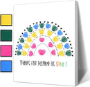 SHLINCO Teachers' Day Thank You Set, Suitable for Kindergarten, Primary and Middle School Classroom Souvenirs, Fingerprint Art Canvas DIY, Year-End Gifts for Class Teachers by TinyTreasures Baby Boutique