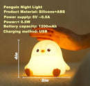 DREAMING MY DREAM Cute Penguin Night Light,LED Squishy Novelty Night Lamp,2 Levels Dimmable Nursery Bedroom Nightlight for Kids,Touch Lamp, Dorm Decor, Baby Boys Girls Gifts by TinyTreasures Baby Boutique