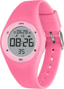 Kids Watches for Girls Boys Digital Sport Watch with Step Counter Pedometer Vibration Alarm Clock, No App Waterproof Fitness Tracker Kids Watch Boys Girls Teens Students Ages 5-16 by TinyTreasures Baby Boutique