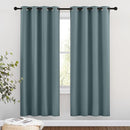 NICETOWN Bedroom Blackout Curtains 72 inch Length - Thermal Insulated Grommet Room Darkening Window Treatments for Children Room/Living Room (Greyish Blue, 2 Panels, W46 x L72) by TinyTreasures Baby Boutique