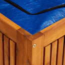 vidaXL Outdoor Storage Box, Deck Box with Gas-Lift Lid, Storage Chest with Water-Resistant Zippered Bag Inside, 59.1''x19.7''x22.8'', Solid Acacia Wood by CozyNest Decor