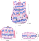 Cusangel Girls Backpack with Lunch Box Pencil Case,Cute Multi Compartment Preschool Elementary Primary Backpack for Girls Sky Unicorn 3pcs Backpack for Girls by TinyTreasures Baby Boutique