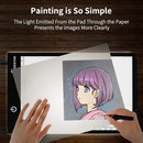 Light Box Drawing Pad A5, Tracing Board with Micro USB Cord Charge Cable and Brightness Adjustable for Artists, AnimationDrawing, Sketching, Animation, X-ray Viewing (A5) Not Rechargeable by TinyTreasures Baby Boutique