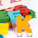 Alphabet Puzzle Wooden Puzzles for Toddlers 3 4 5 Year Old, ABC Puzzle Shape Alphabet Learning Puzzles Toys with Puzzle Board & Letter Blocks, Preschool Educational for Girls Boys by TinyTreasures Baby Boutique