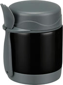 10oz Soup Thermo for Hot Food Kids,Lunch Thermo Kids Food Jar with Spoon Hot Insulated Food Containers,Leak Proof Stainless Steel Wide Mouth Lunch Food Thermo Jar for School(Black) by TinyTreasures Baby Boutique