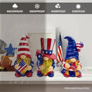 Spring & Summer-Themed Garden Statues – Adorable Outdoor Decor for Lawn, Patio & Porch (Patriotic Gnome Trio Figurines, 6" Set of Three Garden Statues and July 4th Decoration) by GreenHaven Gardens