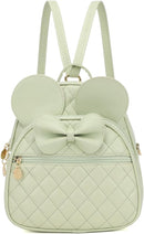 KL928 Girls Bowknot Polka Dot Cute Mini Backpack Small Daypacks Convertible Shoulder Bag Purse for Women by TinyTreasures Baby Boutique