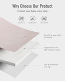 Blissful Diary Vegan Leather Baby Play Mat, 47x47 Thicken Foam Cushioned & Waterproof Playpen Mat for Infants and Toddlers, Stylish and Just Wipe-Clean Playmat for Baby Play on Floor, Taupe by TinyTreasures Baby Boutique