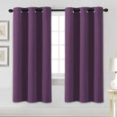 H.VERSAILTEX Blackout Curtains for Bedroom Thermal Insulated Room Darkening Living Room Curtains 72 Inch Long Grommet Privacy Protection Window Curtain Panels/Drapes for Nursery, 2 Panels,Plum Purple by CozyNest Decor