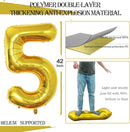 GOER Number 50 Balloons for 50th Birthday Party Decorations,42 Inch Jumbo Foil Helium Balloons for 50th Anniversary (Gold) by TinyTreasures Baby Boutique