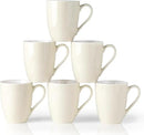 GBHOME 16oz Coffee Mugs Set of 6, Large Ceramic Coffee Mugs for Man, Woman, Dad, Mom, Modern Coffee Mugs Set with handle for Tea/Latte/Cappuccino/Milk/Cocoa. Dishwasher&Microwave Safe,Beige