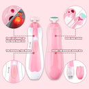 Baby Nail Trimmer Electric-12 in 1 Baby Nail Clippers Safe Baby Nail File Kit with a Nail Clipper, Scissor, Tweezers, and Nail Files by TinyTreasures Baby Boutique