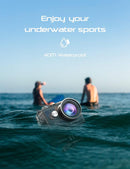 Apexcam Action Camera 4K with 64G SD Card Sport Cameras 20MP 131FT Waterproof Underwater Camera 170°Wide-Angle WiFi Camera with 2.4G Remote Control, 2 Batteries, Mounting Accessories Kits by TinyTreasures Baby Boutique