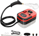 TOTTE Handheld Pressurized Steam Cleaner, 2500W Pressure Portable Cleaner with 3 Brush, 6-gears adjustable for Home Use, Floor, Kitchen,Bathroom, Car (Red) by TinyTreasures Baby Boutique