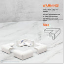 Roving Cove Slim-Fit Corner Protector for Baby Proofing (8 Small Corners), Soft Rubber Foam Furniture Corner Bumper Guards, 3M Adhesive Pre-Taped, Oyster White (Off White) by TinyTreasures Baby Boutique