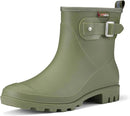 HISEA Women's Ankle Rain Boots Waterproof, Fashion Short Garden Shoes Anti-slip for Women with Comfortable Insole by GreenHaven Gardens