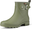 HISEA Women's Ankle Rain Boots Waterproof, Fashion Short Garden Shoes Anti-slip for Women with Comfortable Insole by GreenHaven Gardens