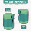 10oz Soup Thermo for Hot Food Kids,Lunch Thermo Kids Food Jar with Spoon Hot Insulated Food Containers,Leak Proof Stainless Steel Wide Mouth Lunch Food Thermo Jar for School(Green) by TinyTreasures Baby Boutique