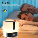 Night Light Bluetooth Speaker, 5 in 1 Touch Control Bedside Lamp Dimmable Multi-Color Changing, Bedroom Alarm Clock, Best Birthday Gift Ideas for 10 11 12 13 14 Year Old Teenage Girls/Boys by TinyTreasures Baby Boutique
