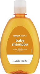 Amazon Basics Tear-Free Baby Shampoo, 13.6 Fluid Ounce, 4-Pack (Previously Solimo) by TinyTreasures Baby Boutique