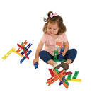 Environments 6.25 inch Chunky Construction Bars, 36 Pieces, Building Blocks, Manipulatives, Early STEM, Educational Toy, Ages 18 Months and Up by TinyTreasures Baby Boutique