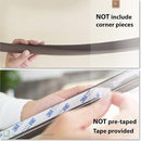 Roving Cove HeftyFit Edge Protector for Baby Proofing (6ft Large Edge Only), Heavy-Duty Soft Rubber Foam Furniture Edge Bumper Guards, Desk Edge Cushion, Wall Corner Covers, 3M Adhesive, Coffee Brown by TinyTreasures Baby Boutique
