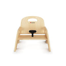 Foundations Simple Sitter Low Wood Feeding Chairs Multipack, Wide No-Tip Base, Adjustable Safety Harness, Stackable Wood Toddler Chairs with Food Service Grade Finish, 2 Pack (5 inch) by TinyTreasures Baby Boutique