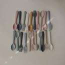 mushie Flatware Fork and Spoon Set for Kids | Made in Denmark (Cloud) by TinyTreasures Baby Boutique